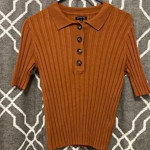 WhoWhatWear Collared short sleeve size XL